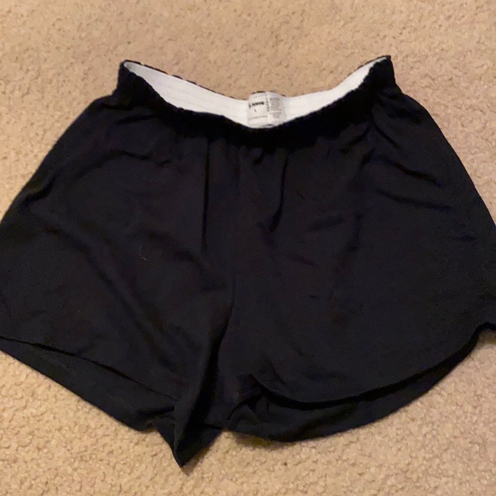 There are 2 pairs of these black soffe shorts